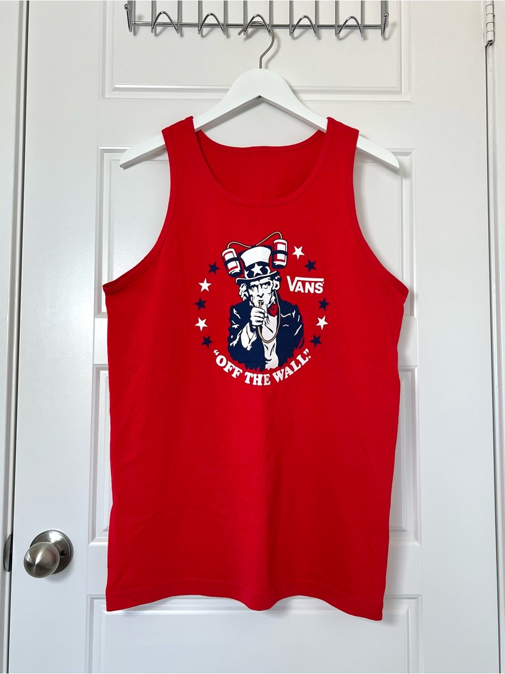 Vans // (untagged) NWOT Men's Casual Summer USA Off The Wall Uncle Sam Tank Top